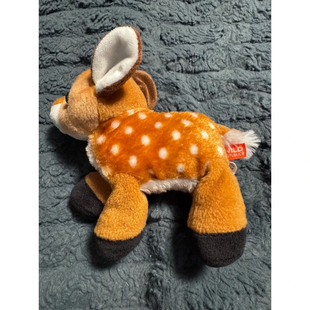 Wild Republic Fawn Deer Plush Spotted Brown White Stuffed Animal 8 Inch Toy